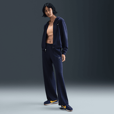 ■NIKE■ Sportswear Chill Velour Mid Rise Open Hem Sweatpant Nike Sportswear Chill Knit Women's Mid-Rise Velour Pants